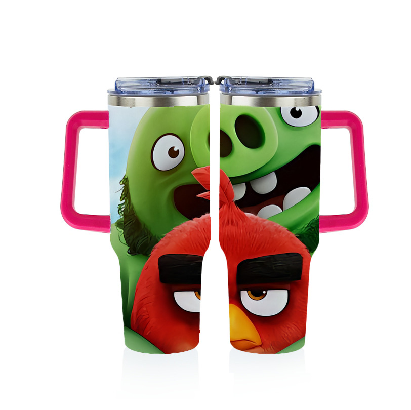 （画像用） Angry Birds アングリーバード 1200ｍLフルプリント車用タンブラー